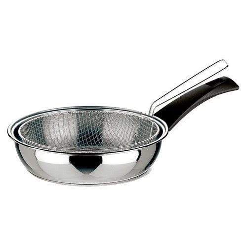FREIDORA INOXIBAR 20CMS C/MANGO Y CESTILLO
